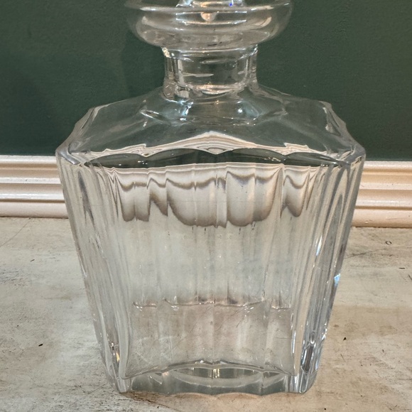 Vintage handmade crystal decanter with stopper - Picture 3 of 6